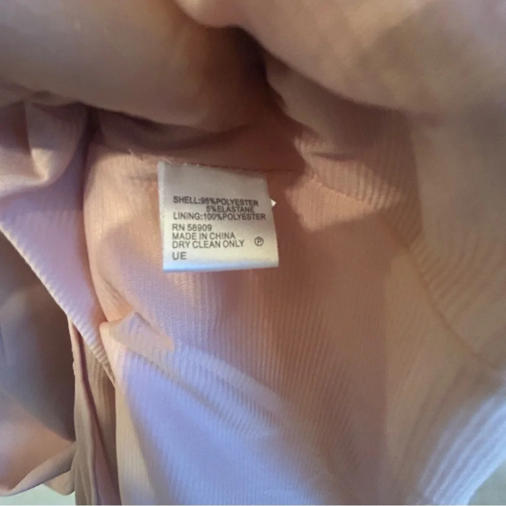 Antonio Melani Blush Pink Pleated Waist Sheath Dress | Size‎ 14 - Picture 4 of 5